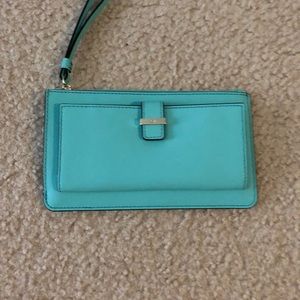 Turquoise Kate Spade Wristlet